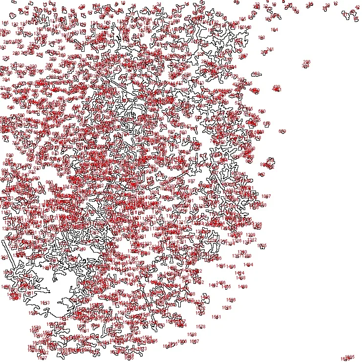Sample 2 from emitter, ImageJ analysis and particle characterization