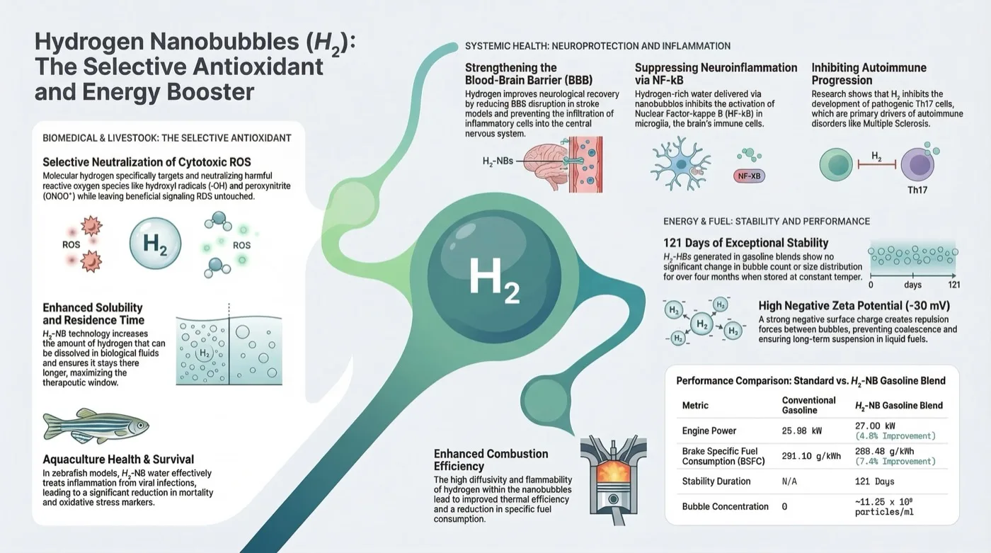 Hydrogen Nanobubbles (H<sub loading=