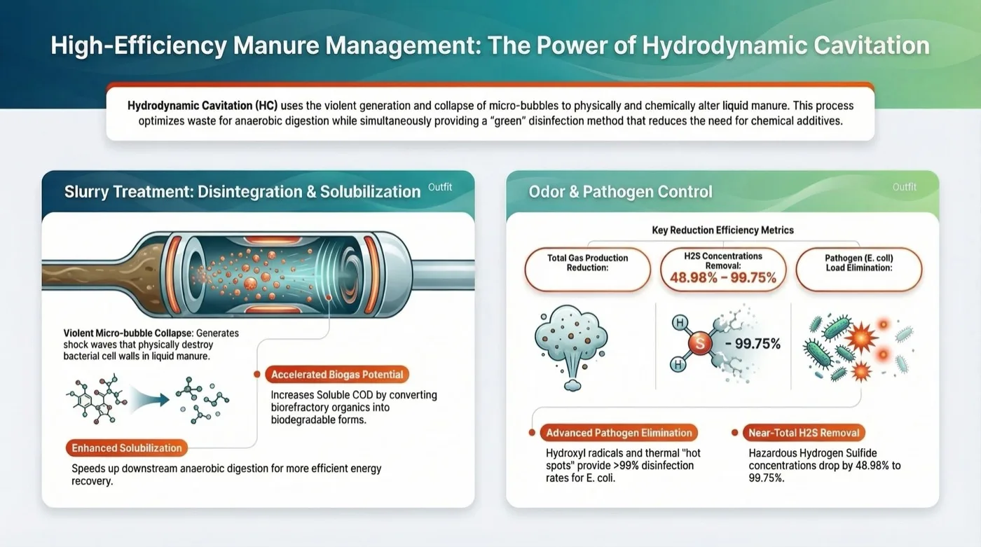 Manure Management & Hydrodynamic Cavitation