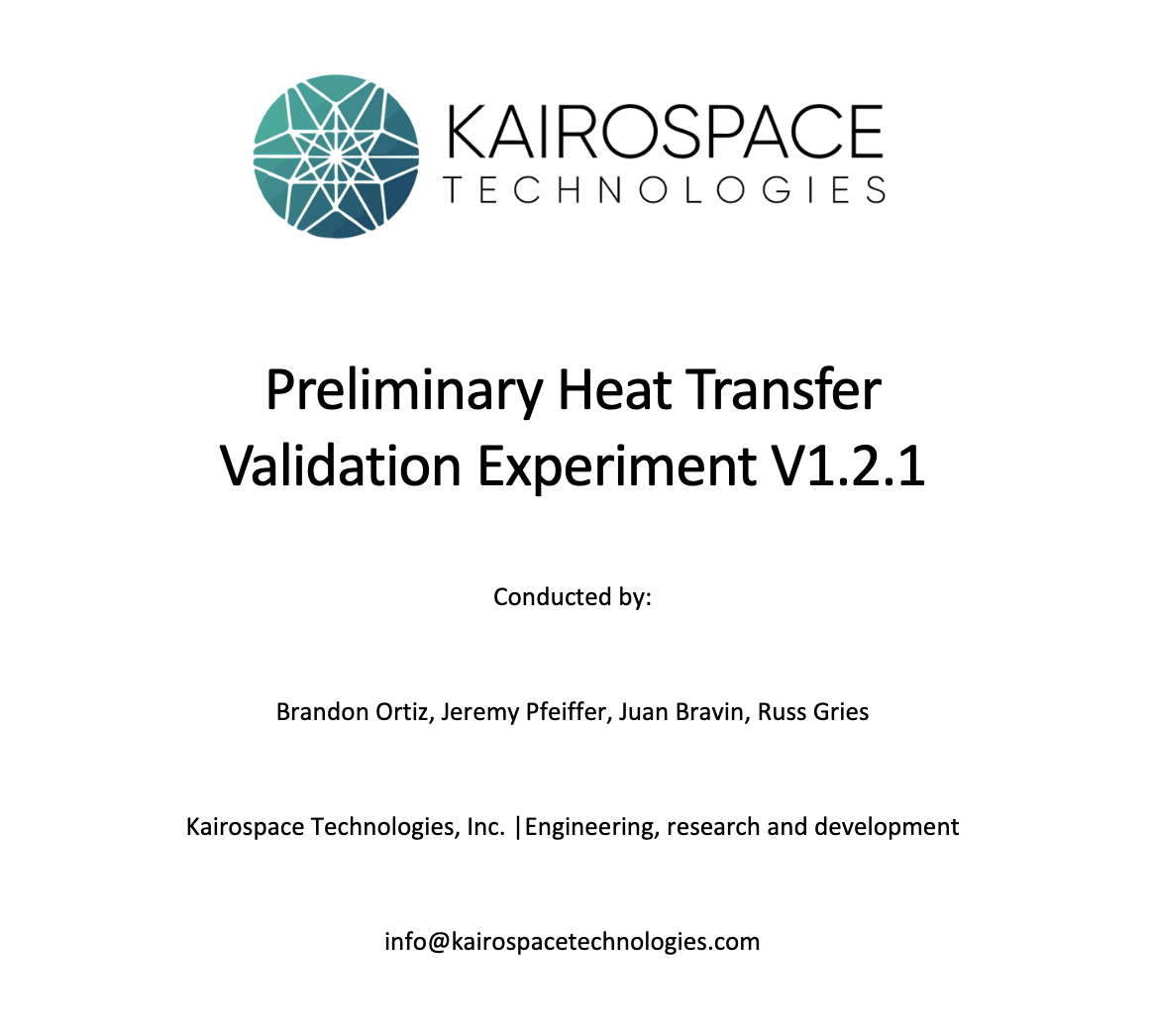 You are currently viewing Kairospace Tech | Heat Transfer Experiment Report